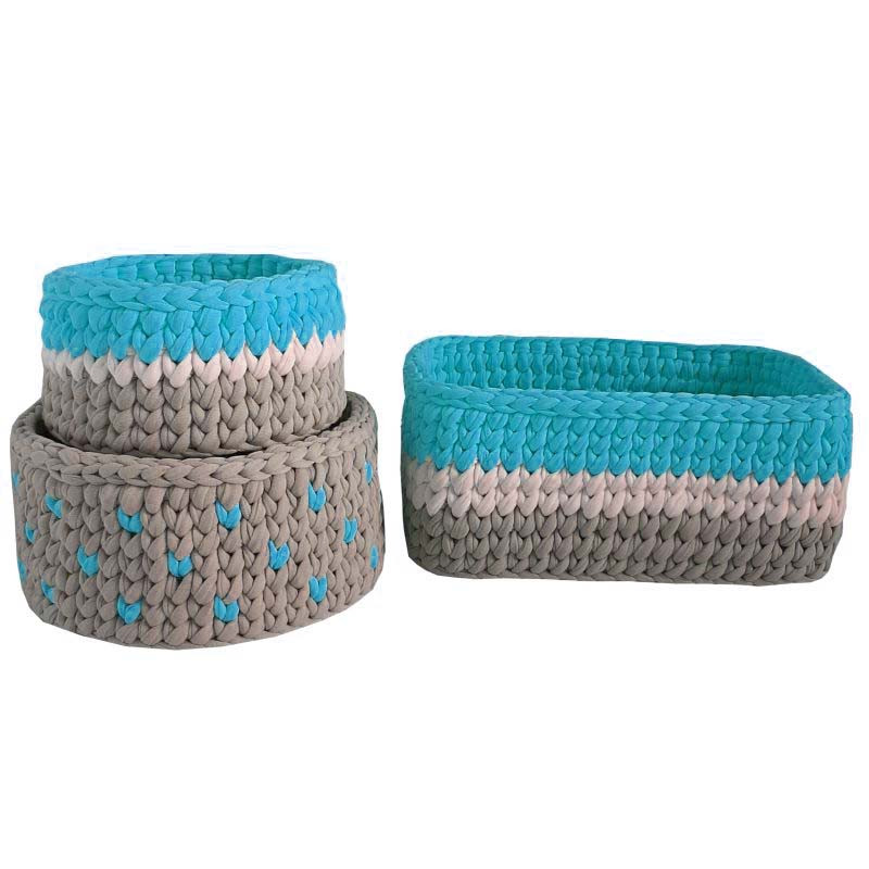 ست سبد وسایل کودک مدل Kids Storage Basket مجموعه 3 عددی