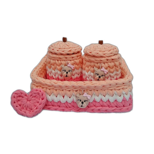 سبد قلاب بافی تریکو مدل سیسمونی کد 24 مجموعه 4 عددی